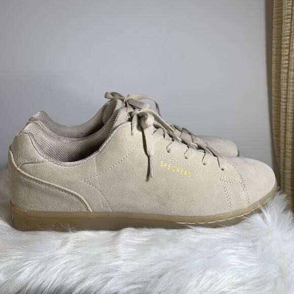 Skecher Street Leather Sneaker Size 11 Color Light Tan - Picture 9 of 13